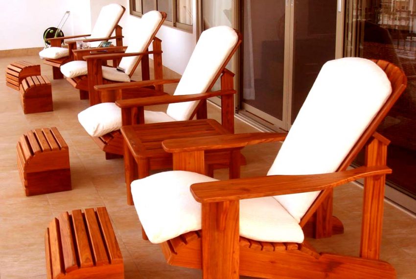 Condo deck chairs