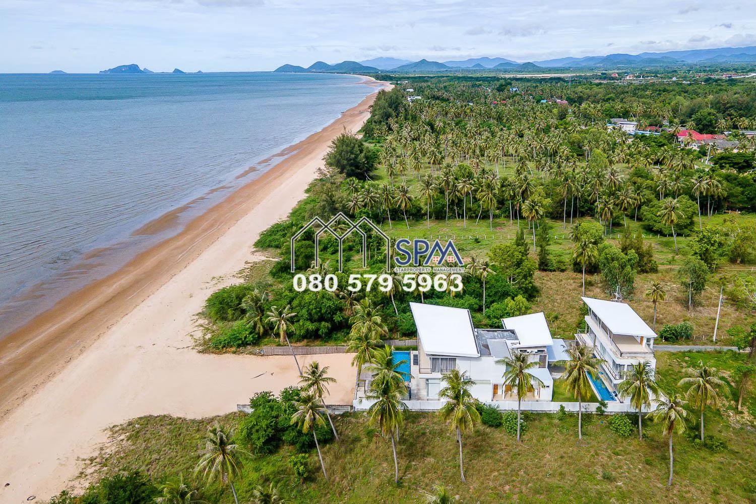 Beachfront Modern Pool Villa @Kuiburi for sale Price 37.9 Million Baht