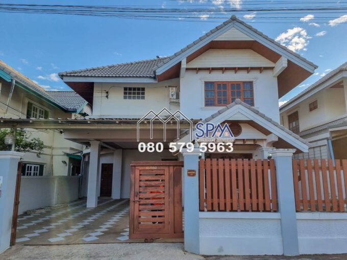 Two Storey House for Rent at Tippawan 4, Samorphong Area, price 15,000 Baht per month,  1 year contract only.