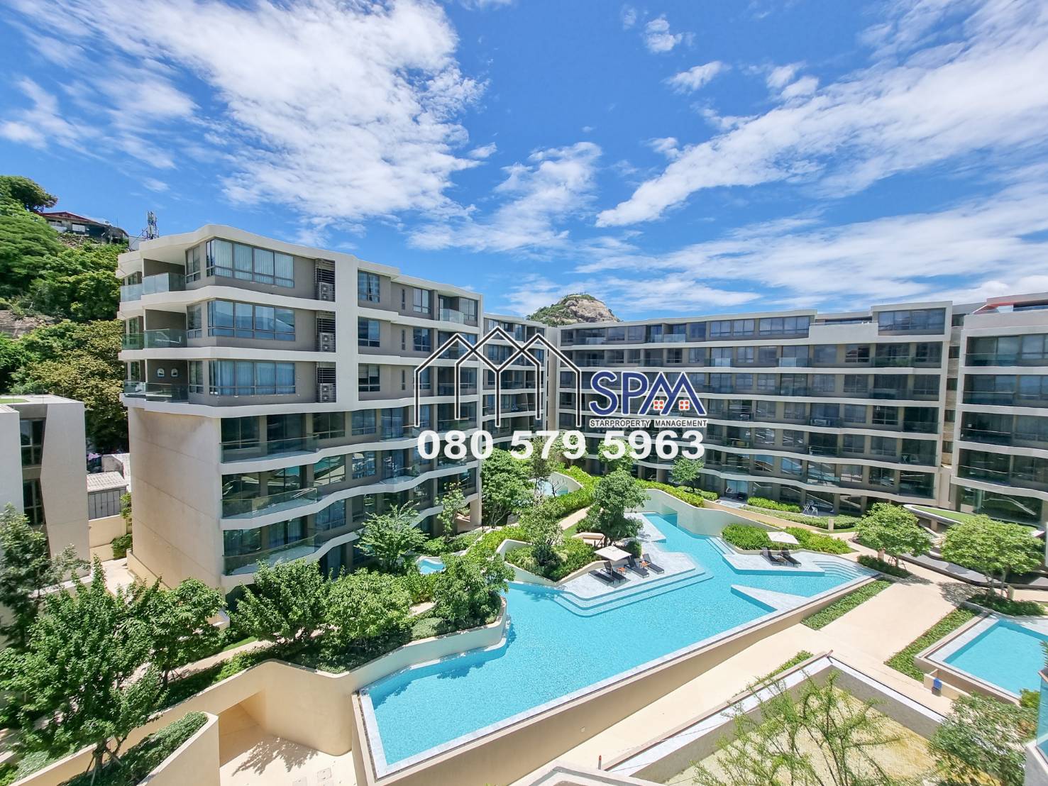 2 Bedrooms unit with pool view, 64 sqm price 7.49 Million Baht at Veranda Residence Hua Hin for sale