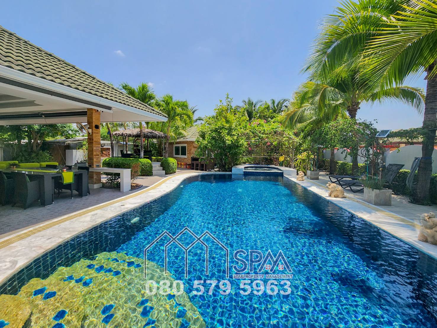 Pool Villa for Rent at Coconut Garden 1, Huahin Soi 70, Price 55,000 Baht per month