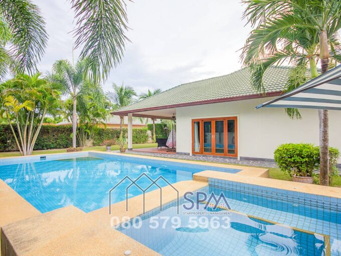 Pool Villa at Coconut Gardens 2 Hua Hin Soi 70 for rent, price 45,000 Baht per month, minimum 12 month contract, not allow pets.