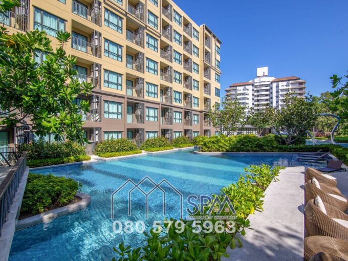 HOT DEAL 1 Bedroom Unit Pool View, 40 sq.m. at Rain Condominium ChaAm for sale, Price 2 Million Baht