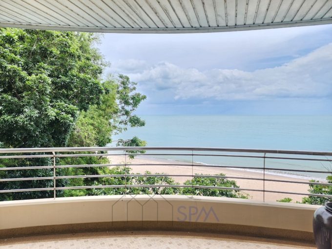 Great Seaview Beach front 2 Bedrooms 116 sqm. at Baan Hunsa Condominium Cha Am for sale, Price 8.9 Million Baht