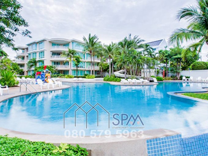 2 Bedrooms unit, Pool access at Baan Sanploen condominium on the beach, city center, 90 sqm. Price 12.5 Million Baht