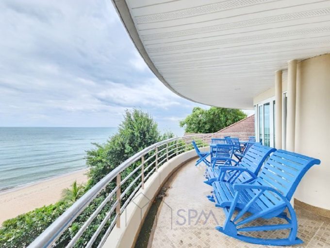 Great Seaview Beach front 4 Bedrooms 232 sqm. at Baan Hunsa Condominium Cha Am for sale, Price 18 Million Baht