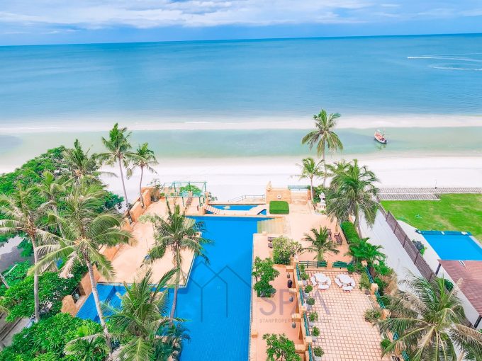 Beach front unit with a great sea view for sale, The Esplanade Hua Hin, Price 38 Million Baht