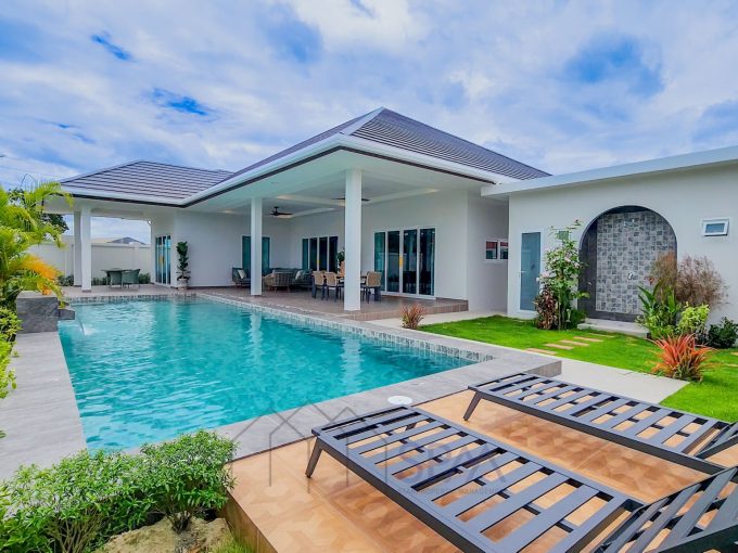 New 3 bedrooms Pool Villa for Sale at Chada Homes Huahin Soi 112, Type A, Start Price 10.65 Million Baht